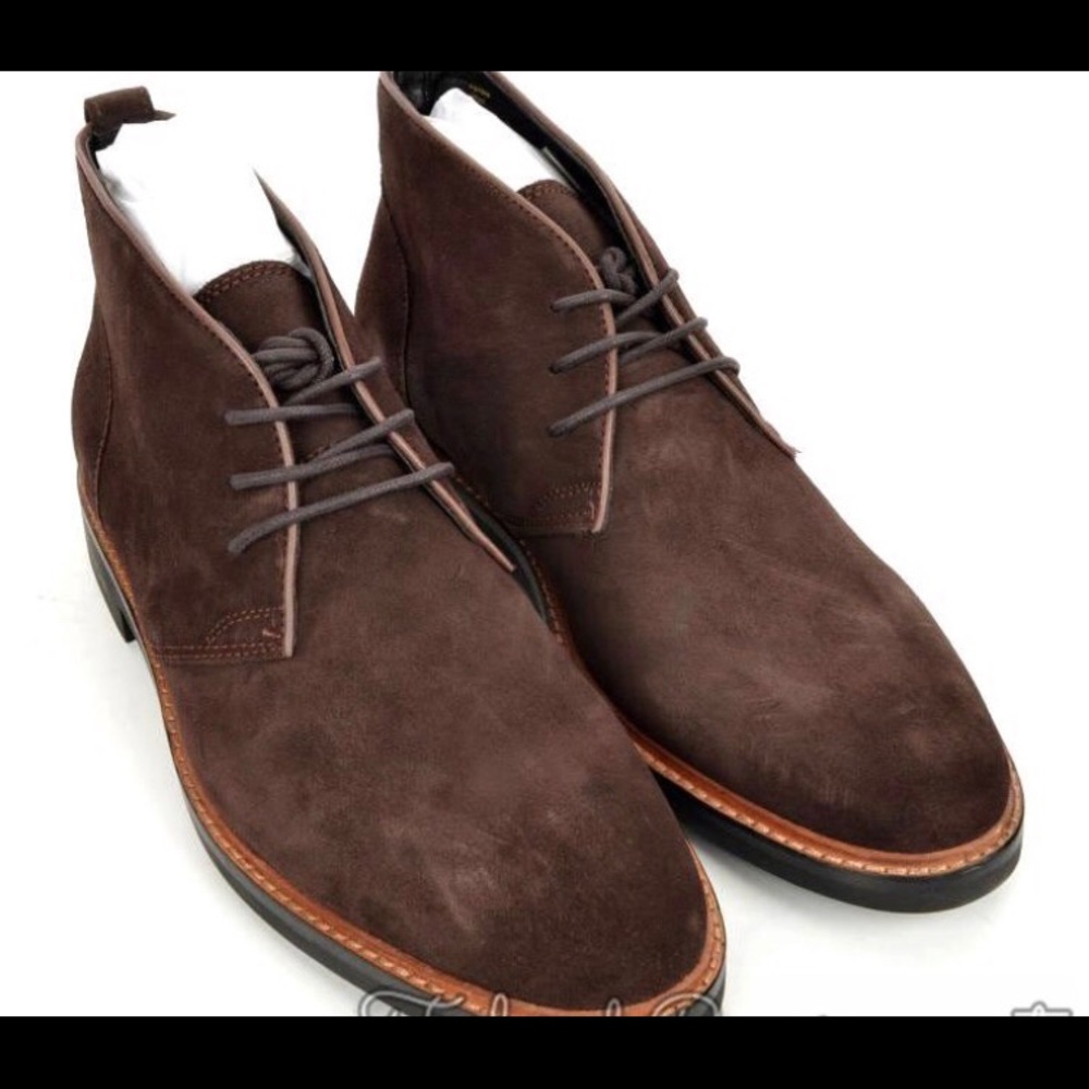 NWB Coach Lexington Chukka Suede Dark Brown